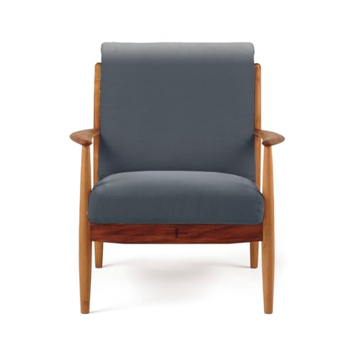 朝日木材加工(Asahiwood) 1人掛けソファ ファブリック グレー 760×835×865mm EDDA(エッダ) LS30301A-EL0E4