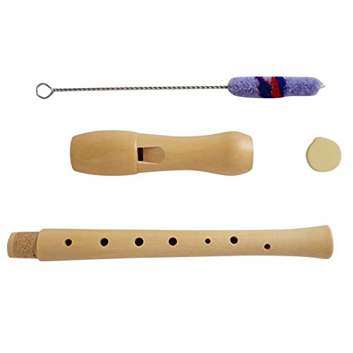 Flauta Dulce de Madera Soprano Clarinete con Llave en C de 8 Orificios Flauta de Flauta Vertical Instrumento Musical de Madera (Color : Multi)