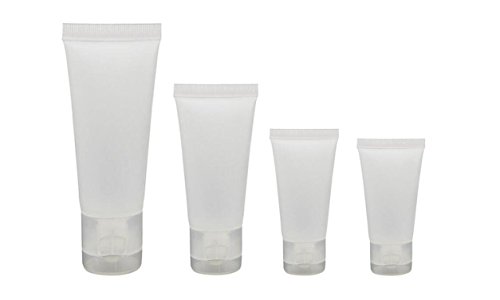 20個15ml   30ml   50ml   100ml空の詰め替え半透明の曇りのあるプラスチックトラベル化粧品メイクアップ軟質のチューブ容器ボトルフリップキャップ付きシャワーローションクレンザーパッキングサンプルボトル (30ml)