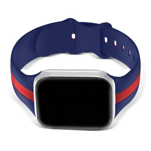 Image of GRIPP Tutone Soft Silicone Watch Strap for 44mm /45mm /46mm /49mm, Watch Series 11 /10 /9 /8 /7 /6 /5 /4, SE 3 /2 /1, Ultra 3 /2 /1, Durable, Flexible, Lightweight, Adjustable (Watch Not Included)