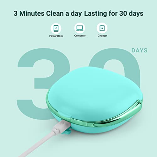 Amesedak Ultrasonic Contact Lens Cleaner Case, Effective Automatic Contact Cleaning Machine With Usb Charging, Lightweight & Portable (Green) #TOP2