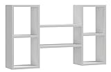 ROBUSTE VERARBEITUNG - Das Würfelregal ist aus 18 mm dicker laminierter Platte gefertigt und mit einer 0,6 mm dicken PVC-Kante versehen.