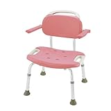 リッチェル やわらかシャワーチェア ワイドタイプ 肘掛付 ピンク