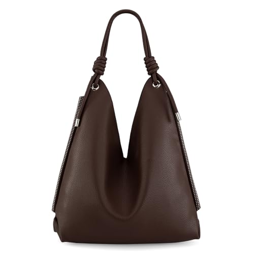 Image of Montana West Large Hobo Shoulder Bag for Womens Knotted Slouchy Bag