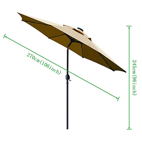 Parasol de jardín impermeable que soluciona el exceso de sol en patios y terrazas 5