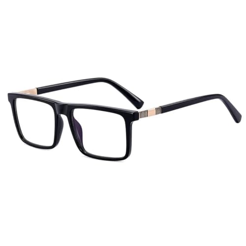 Lunettes de soleil rectangulaires pour hommes avec monture en métal et branches élégantes UV400