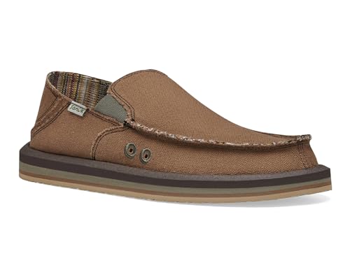 Image of Sanuk Mens Hemp Sidewalk Surfer | High Rebound Comfort Footbed | Slip On Shoes for Men | Men's Slip-on Loafers