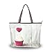 AQQA Bolsos de mano con cremallera para mujer, apetito, cupcakes, horneado, comida dulce, bolso de mano para mujer, bolsos grandes de señora con cremallera para mujer, niñas, adultos