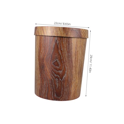 Bote de basura rectangular de plástico Alipis para hogar y oficina miniatura 2