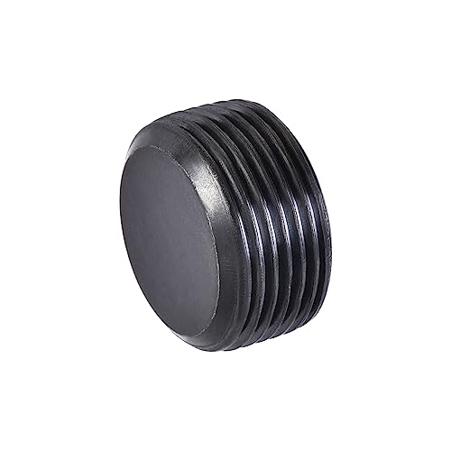 Tapón de tubo M24x1,5 de acero al carbono negro con rosca macho hexagonal para válvula, 3 uds