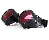 WELDING CYBER GOGGLES WELDING CYBER GOGGLES Schutzbrille Schweißen Goth cosplay STEAMPUNK COSPLAY GOTH ANTIQUE VICTORIAN WITH SPIKES Includes FREE set Lense Shades UV400 Protection Morefaz(TM) (Schwarz)