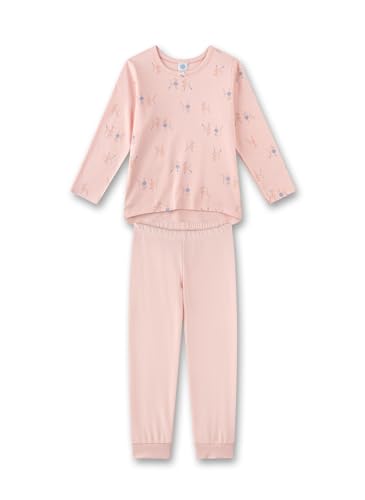 Ensemble de pyjama fille Sanetta pour des soirées cocooning en famille couleur rose