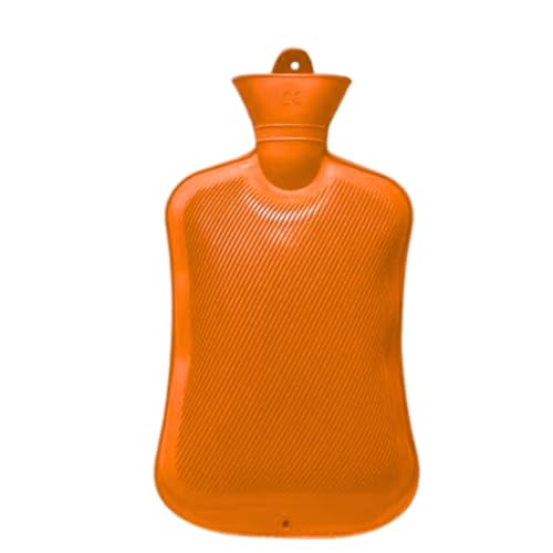 Bolsa Água Borracha Térmica Compressa 1,8 Litro Frio Quente Dor de Cabeça Cólica - Lene (Compressa Laranja)