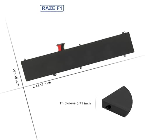 Image of Wefly RZ09-0166 F1 Laptop Battery Compatible for Razer Blade Pro 17.3 inch 4K i7-7820HK i7-6700HQ 2017 RZ09-01663E52 RZ09-01662E52 RZ09-01662E542 RZ09-01662E53-R3U1 RZ09-01663E53-R3U1 RZ09-01663E54