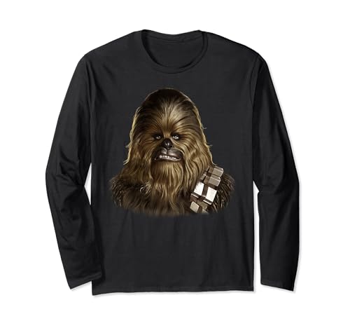 T-shirt Star Wars Chewbacca portrait manches longues pour vos soirées ciné