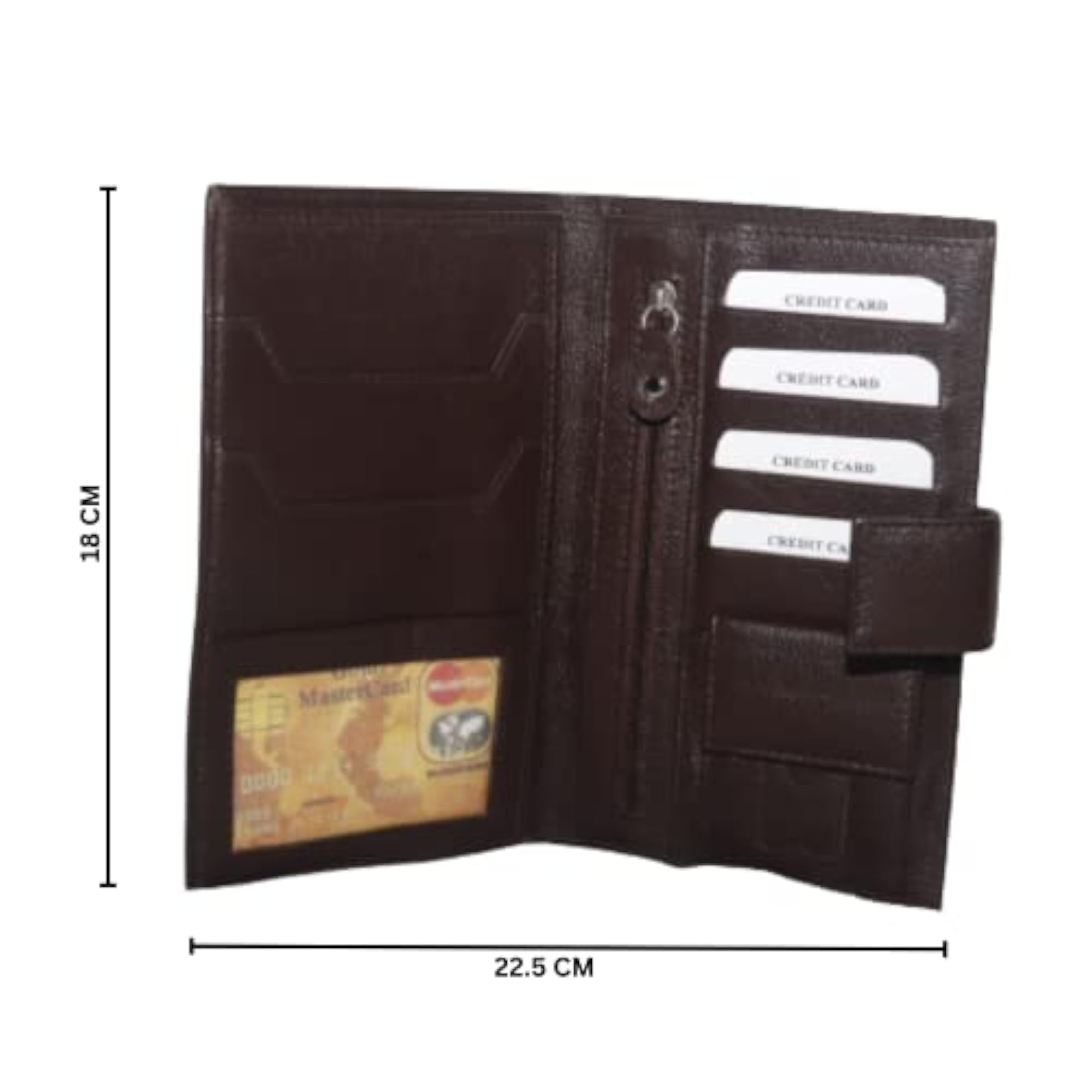 Leather Unisex Passport Wallet, Credit/Debit Card Slots