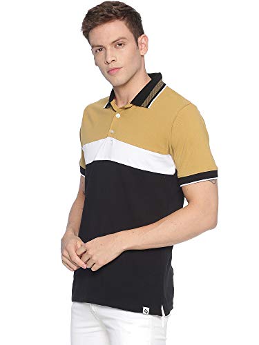 Image of ADRO Men's 100% Cotton Regular Fit Polo T-Shirt