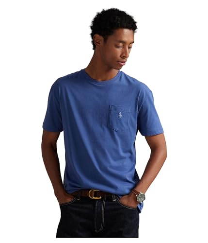 POLO RALPH LAUREN Camiseta masculina clássica com bolso, Old Royal, GG
