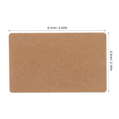 Tarjetas de notas lisas Cabilock de papel marrón que evitan borrones de tinta 2