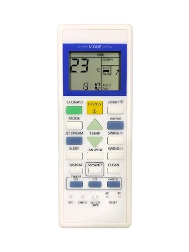 Image of Upix AC Remote No. 314 (No Backlight), Compatible /Replacement for Panasonic 7 in 1 AC Remote Control (Exactly Same Remote Will Only Work)
