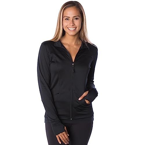Global Blank Define Jacket Womens Athletic Jackets For Workout, Scrub And Gym Jackets Women, Black, Medium #TOP3