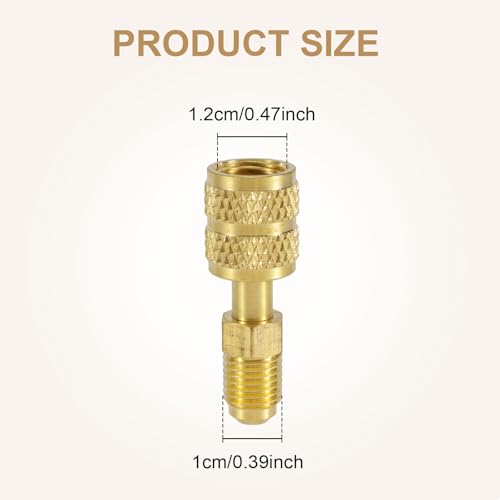 Adaptador Mini Split R410A 5/16" SAE a 1/4" SAE Pack 2 miniatura 2