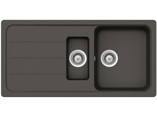 SCHOCK Lavello da cucina 100 x 50 cm Formhaus D-150L - CRISTALITE in granito con 1 bacino ½ a partire da 60 cm di larghezza