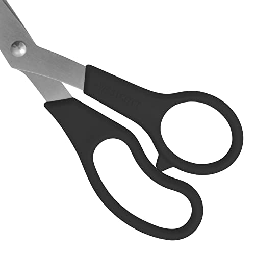 Westcott All Purpose Value Scissors, 8" Bent, Pack Of 3, Black (13402) #TOP4