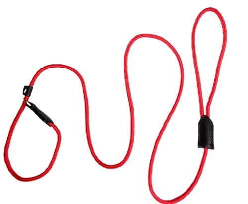 Woofy Dog Show Leash Cord Type Nylon Leash with Adjustable Loop Training Leash 5 Feet (Red) (B0B1JG4J7B) Amazon Price History, Amazon Price Tracker