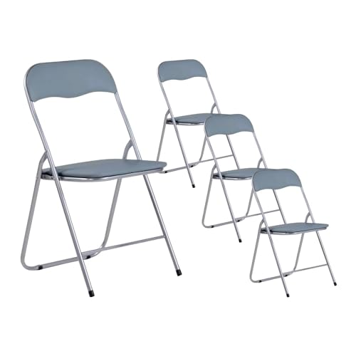 7H SEVEN HOUSE Pack 4 Sillas Plegables Acolchadas Basic 44x46x79cm 7house