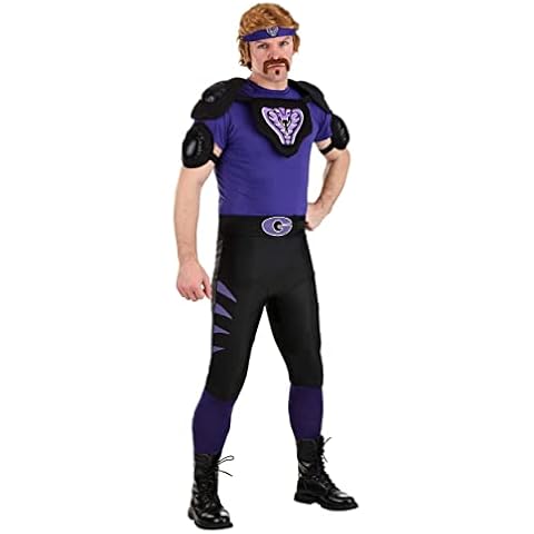 Adult Dodgeball Purple Cobra Fancy Dress Costume X-Large Cover