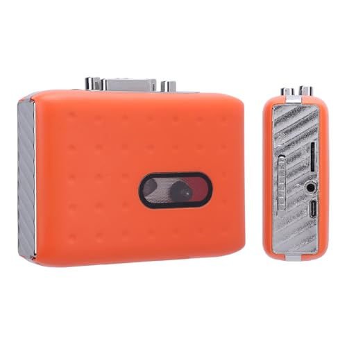 USB Cassette Converter, Built in Mic Compact USB C Cassette to MP3 Converter, Plug & Play Portable Microcassette Recorder with Earphone, for Home Headphone Laptop