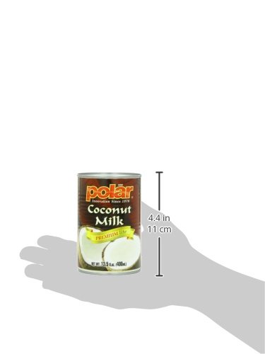 Miniatura 5 de MW Polar Leche de coco, Premium Lite 5% - 7%, 13.5 onzas (paquete de 12), leche de coco baja en grasa, perfecta para sopa, café, té y uso regular