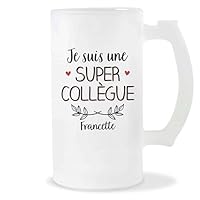 Planetee Chope Parrain ça N'existe Pas Homme | Idée Verre à Bière Pinte Cadeau Apéro Noël Secret Santa Famille Amis Anniversaire Humour