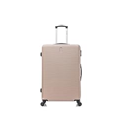 Celims grande valise de voyage rigide a 4 roulettes legere taille soute 23kg 75cm serrure integre abs valise grande taille avec 4 roues 75cm champagne