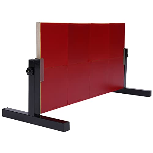 Tischtennis Rebound Board, Tischtennis Returnbrett, Rücksprungbrett, Ping-Pong Rebounder, mit 8 roten Gummis, für Solo-Übungen Techniktraining Kompatibel mit Allen Tischen Indoor geeignet