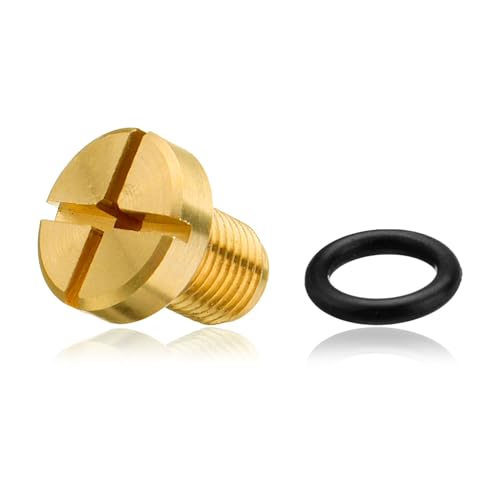 Hirificing Coolant Expansion Tank Bleeder Screw for BMW 17111712788, Coolant Air Bleeder Screw Radiator Bleeder Kit with Rubber O-ring Reservoir Plug for BMW X1 X3 E46 E92 E90 E36 E39 Mini Cooper