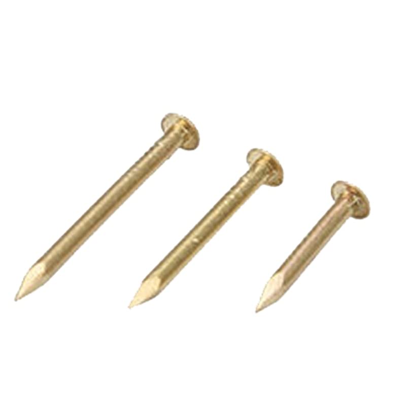 25pcs 6mm nail cap diameter pure copper small screws round head bolts Small tin tip copper screw decorative bolt brass nails - (Size: 2.8mmx20mmx6mm)