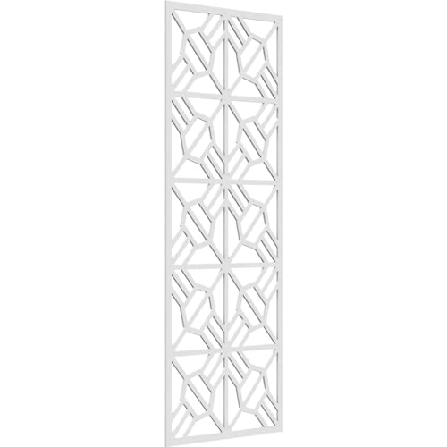 Image of 31 3 /8 inchW x 79 3 /8 inchH x 3 /8 inchT Auburn Decorative Fretwork Wall Panels in Architectural Grade PVC