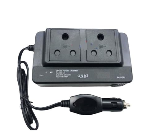 Onduleur de voiture 200W DC 12V vers AC 220V avec onde de correction