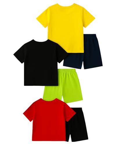 Image of Kuchipoo Boys Regular Fit Cotton T-Shirts and Shorts Set