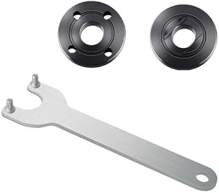Grinder Flange Angle Wrench Spanner Metal Lock Nut Kit 3 Pcs for Dewalt Milwaukee Makita 193465-4 Bosch Black Decker Ryobi 5" 5/8-11 Parts