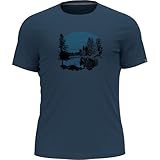 Odlo Herren Nikko Kurzarm Shirt, Blue Wing Teal, XL EU