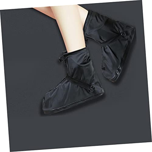 Cubiertas antideslizantes para zapatos impermeables, protectores gruesos para botas, fundas resistentes para calzado con correa de cierre miniatura 3