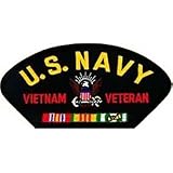 Vietnam Vet USN Patch Military Apparel Patriotic Products Gifts for Veterans Families and Retired VetFriends.com