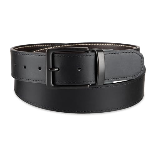 Image of Levi's Leather Men's Levis 40Mm Reversible Belt With Brushed Silver Buckle