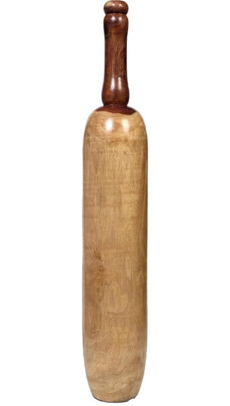 is Wings Enterprises | Natural Buja Design | Sheesham Wooden Mugar, Karla Katai, Club, Clubell Beige Indian Clubs (2, Kilograms)-image-4