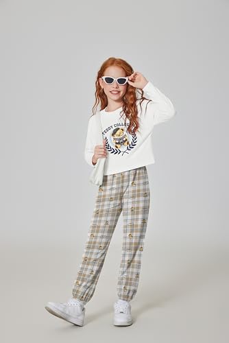 Image of Arshiner Girls 2 Piece Outfits Kids Trendy Tie Dye Sweatsuits Sets | Size 5-14Y, Girls 2-Piece Tracksuit Set, Tie Dye Print, Long Sleeve Top & Jogger Pants, Soft Polyester, Elastic Waistband