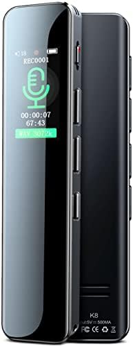 64GB Digital Voice Recorder,Fillman Voice Activated Recorder,Small Tape Recorder with Speaker, Voice Recorder for Lecture,Meetings,Class,HD Audio Dictaphone,Intelligent Noise Reduction,MP3 Player