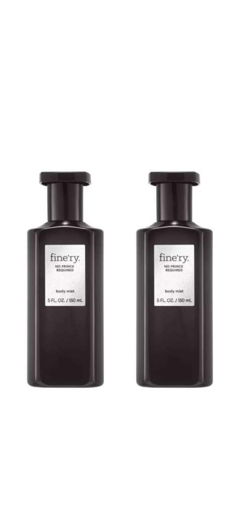 Fine’ry. Body Mist Women’s Fragrance Spray No Prince Required Long Lasting Light Perfume Mist, Everyday Scent for Women 5 fl oz (Pack of 2)